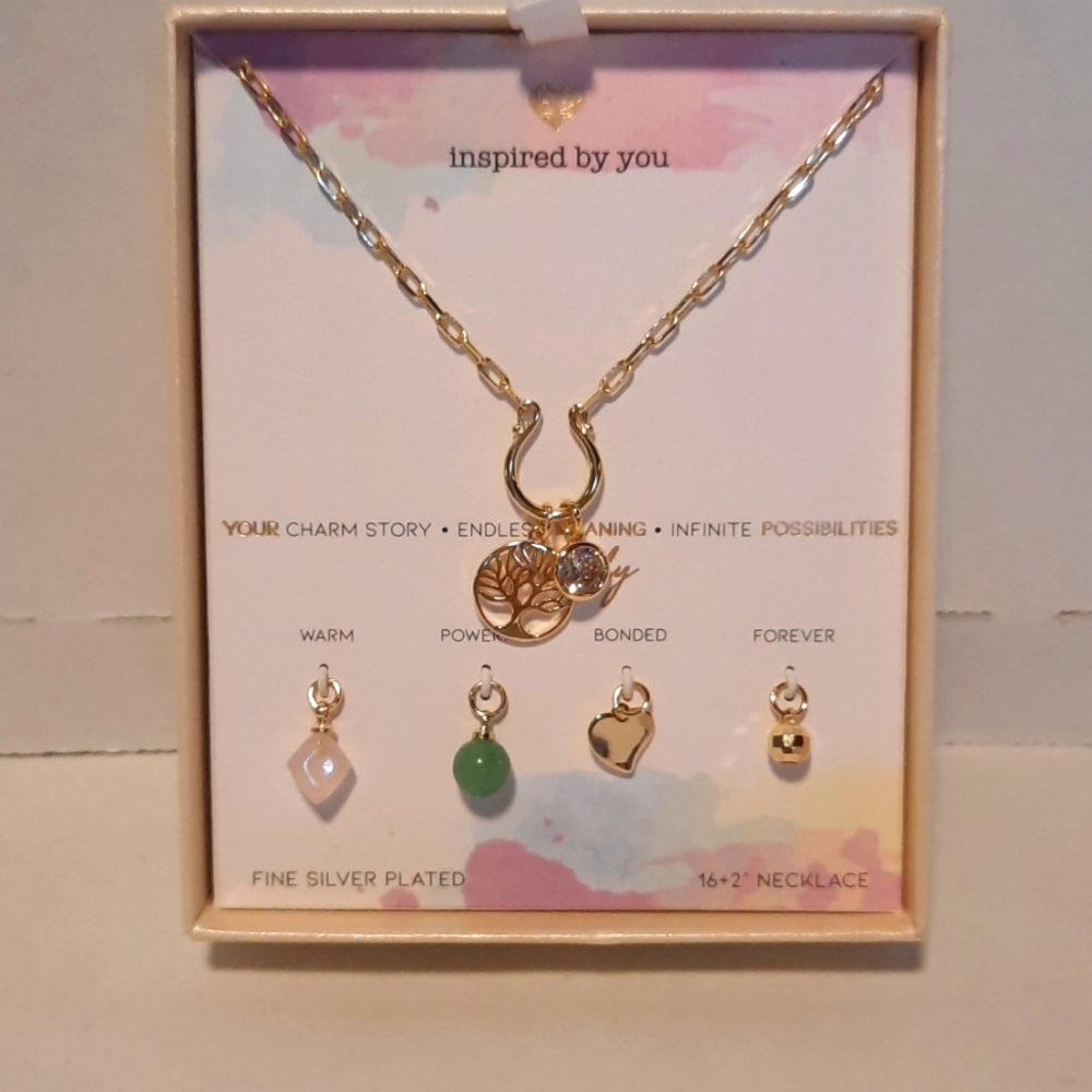 Inspired By You Charm Necklace